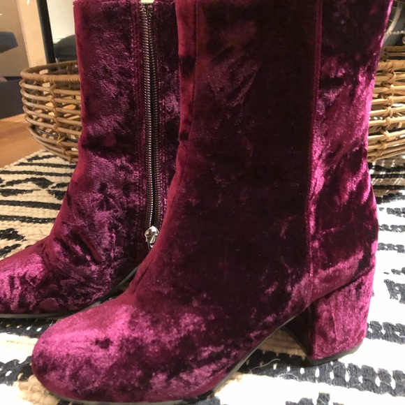 Via Spiga | Velvet boots (size 4) - Picture 1 of 4